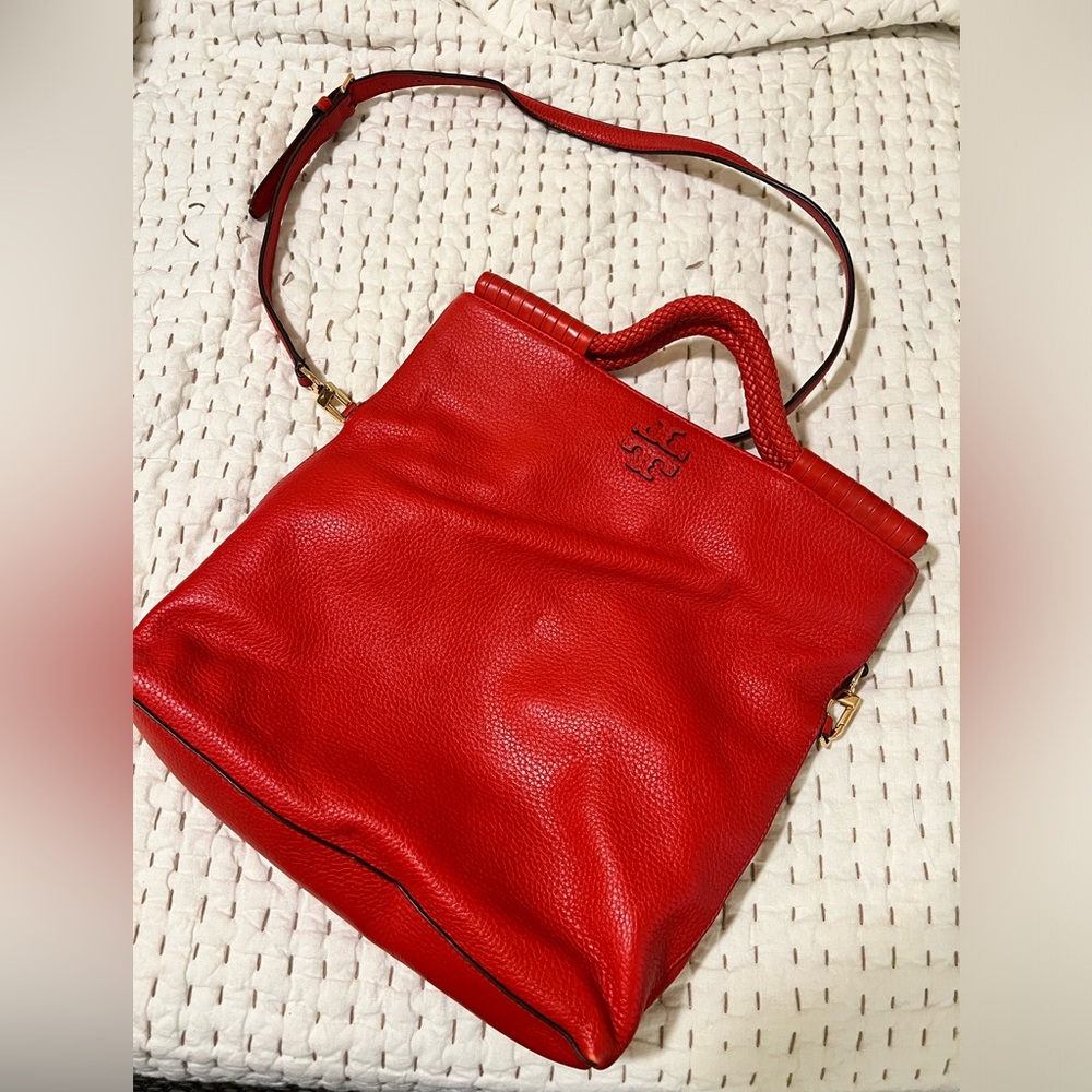 Tory Burch “Taylor” Convertible Foldover Bag
